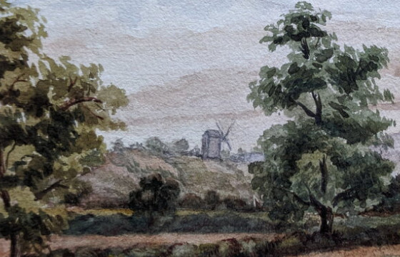 Painting of Henfield Windmill circa 1900
